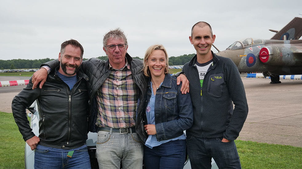 Vicki Butler-Henderson on the Fifth Gear TV show with Jimmy de Ville, Jason Plato and Jonny Smith